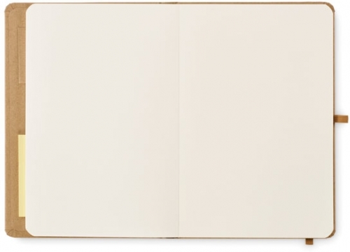 Caiet A5 coperta din carton, 80 de coli, 25 de coli de notite adezive si 25 de memo-uri